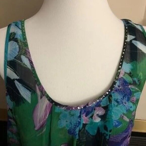 Suspense sz L Double Layer Flowing Flower Tank - Picture 4 of 7